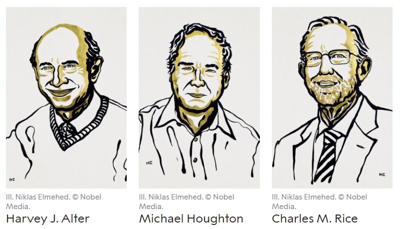 ‘हेपटाइटिस सी’ भाइरस पत्ता लगाउने तीन वैज्ञानिकलाई नोबेल पुरस्कार