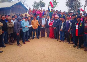 हुप्सेकोट-४ रुम्सीमा नेकपा परित्याग गरि ५० जना नेपाली काङ्ग्रेसमा प्रवेश