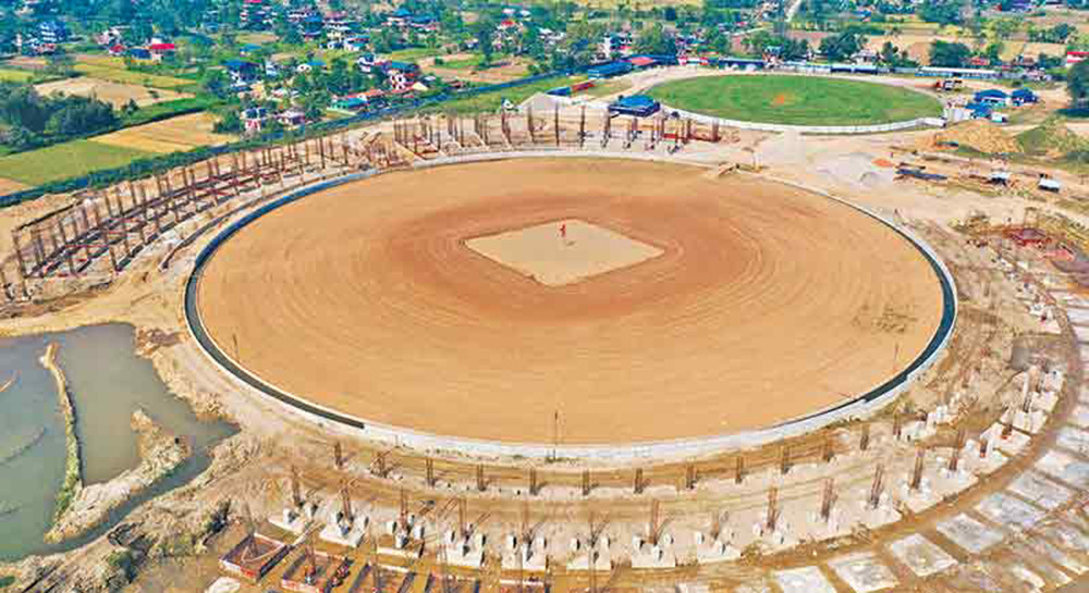 गौतमबुद्ध अन्तर्राष्ट्रिय क्रिकेट रंगशाला निर्माणको लागि भरतपुर महानगरद्वारा थप ४ करोड प्रदान