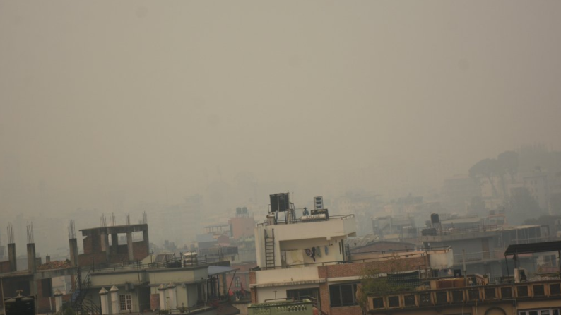भारतको राजस्थानबाट  धुलोसहितको प्रदूषित वायु नेपाल भित्रियो