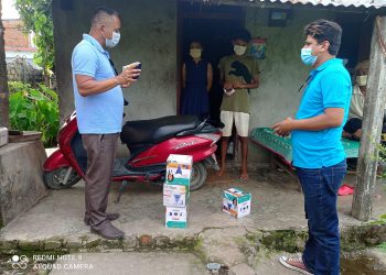 कावासोतीका युवाहरु स्वास्थ्य सामाग्री सहित संक्रमितको घरघरमा
