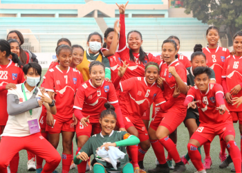 साफ महिला फुटबल च्याम्पियनसिप : भूटानलाई हराउँदै नेपाल सेमिफाइनलमा