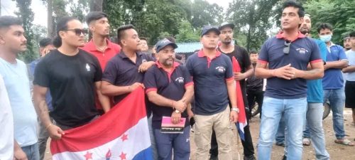 कांग्रेस सहमहामन्त्री यादवमाथि भएको आक्रमणको विरोधमा तरुण दल नवलपुरको मार्चपास 2